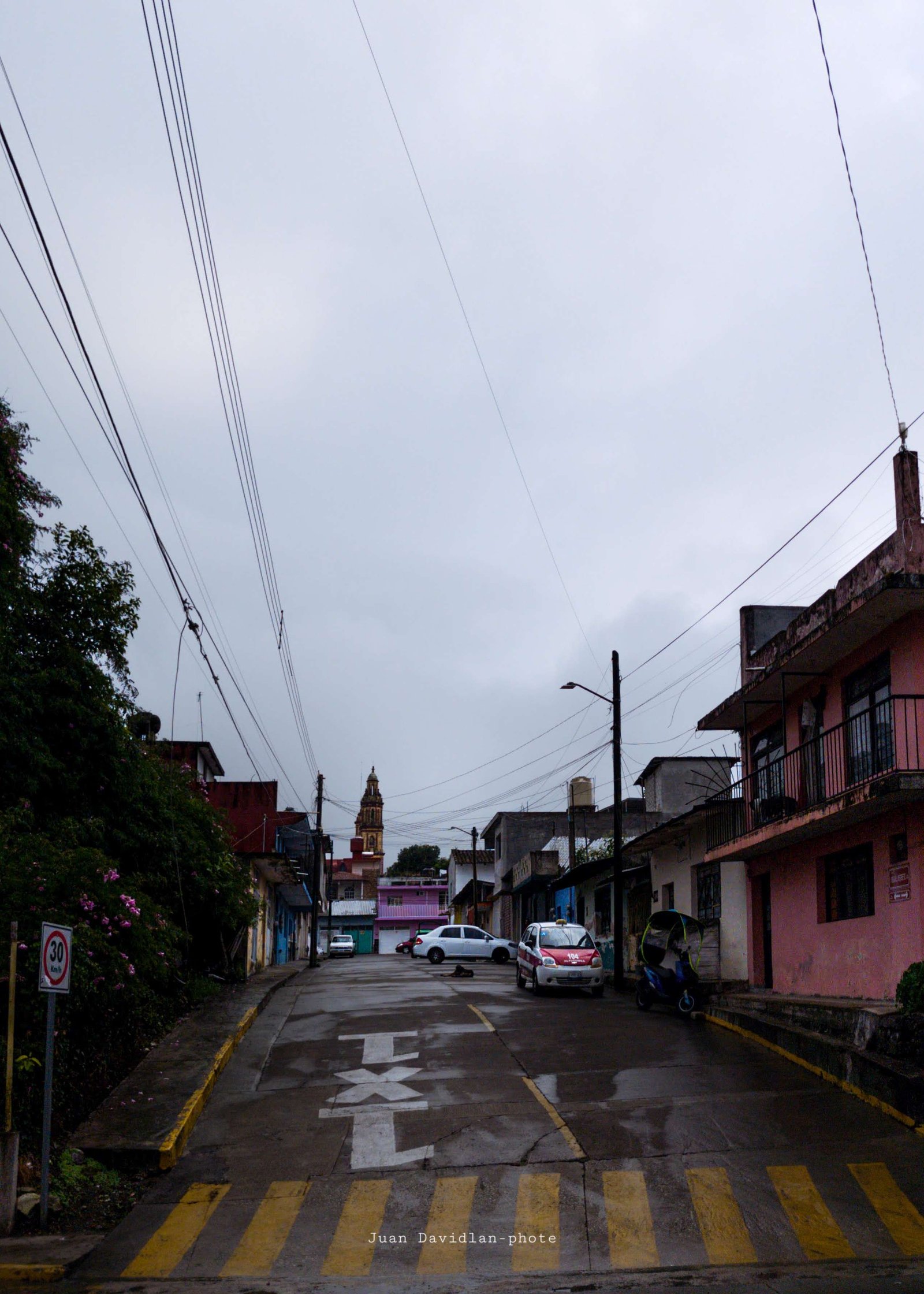 La calle en dia nublados - Calles de Altotonga, Veracruz